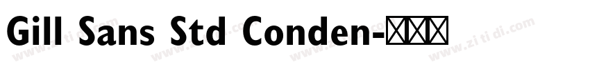 Gill Sans Std Conden字体转换